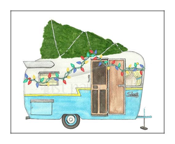 If Vintage Trailers Sent Holiday Cards