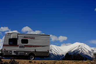 Ginny's Trailer Under the Big Blue Sky